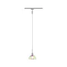 URail Suspen. Sarrasani max 20W E14 Chr dépoli/Dicro 230V Métal Ver...