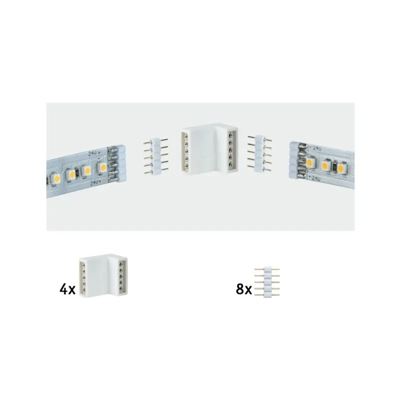 Function MaxLED Edge-Connector 90°quatro blanc - Pas cher