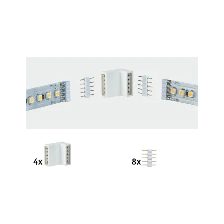Function MaxLED Edge-Connector 90°quatro blanc - Pas cher