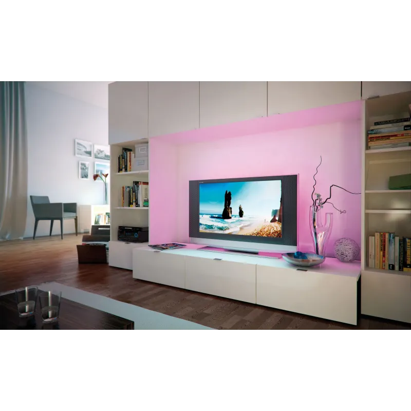 Function YourLED Stripe 98cm RGB 7W 12V DC noir synthétique - Pas cher