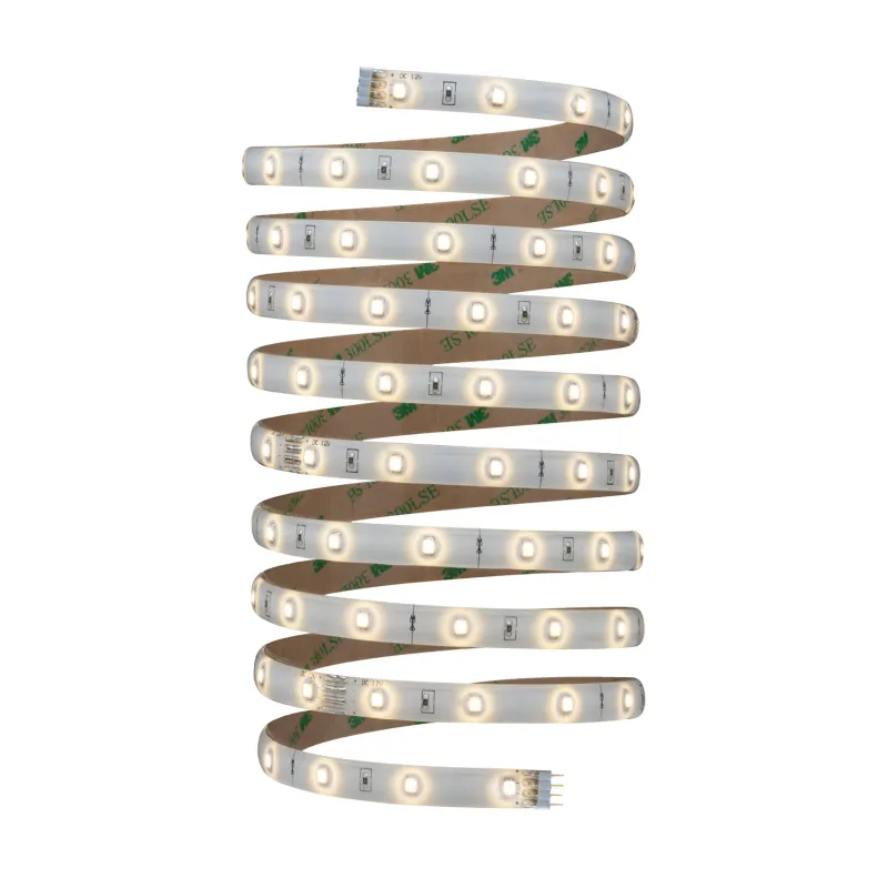 Function YourLED Stripe 3m blanc chaud 7,5W 12V DC blanc plastique ...