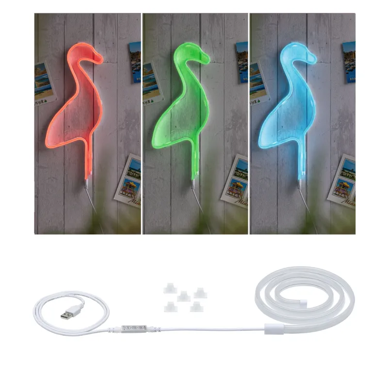 Strip USB Neon Colorflex RGB 1m Avec connecteur de câble 7W 5V blc ...