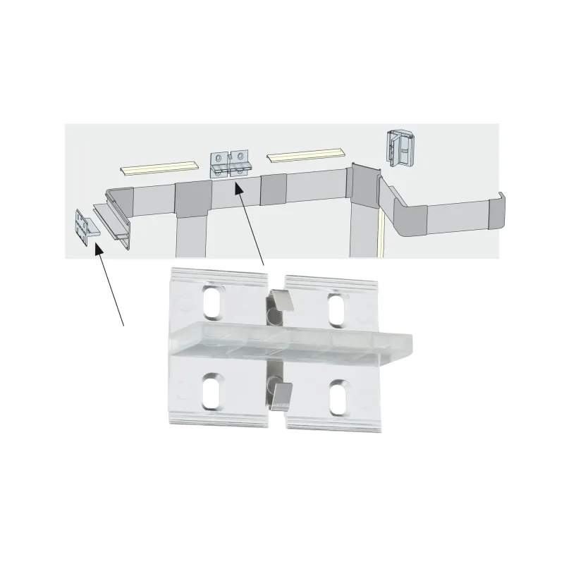 Kit de 4 fixations Duo plastique - Pas cher
