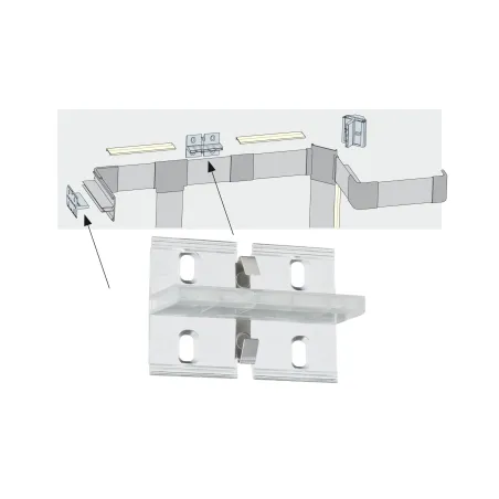 Kit de 4 fixations Duo plastique - Pas cher