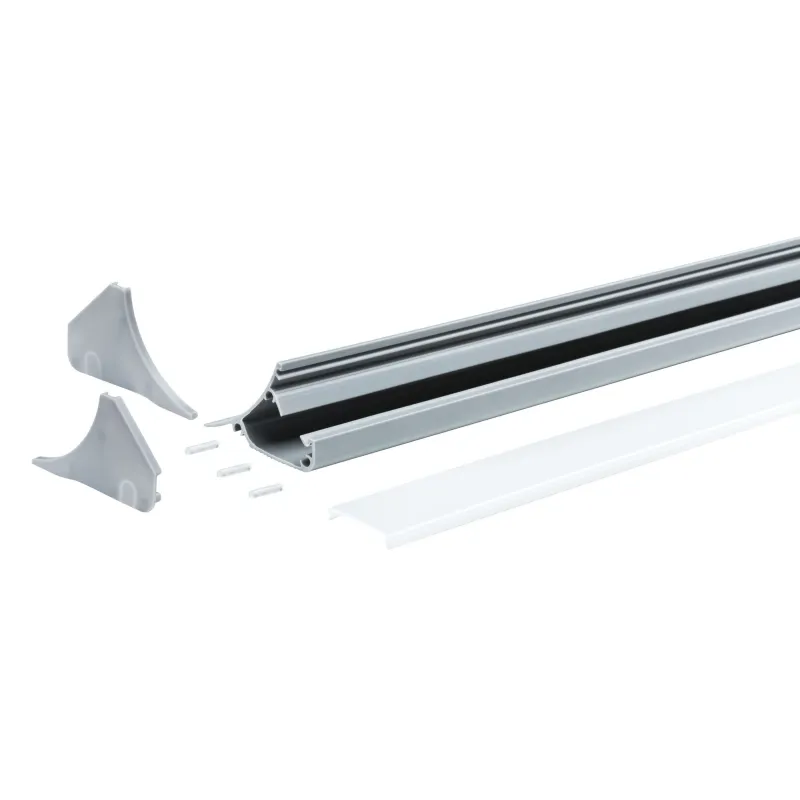 Function Corner Profil 100cm Gris synthétique - Pas cher