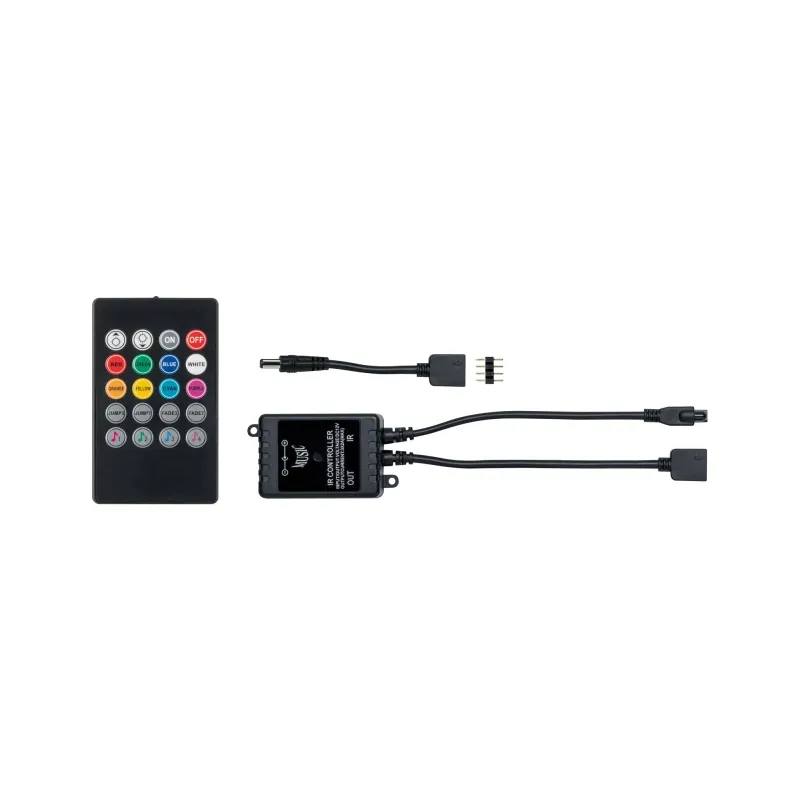 Capteur sonore RGB Function YourLED 12V DC max.60W Noir / Synthétiq...