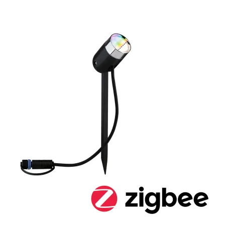 Spot extérieur Plug & Shine color Pike RGBW 4W 24 V IP44 40° Anthra...
