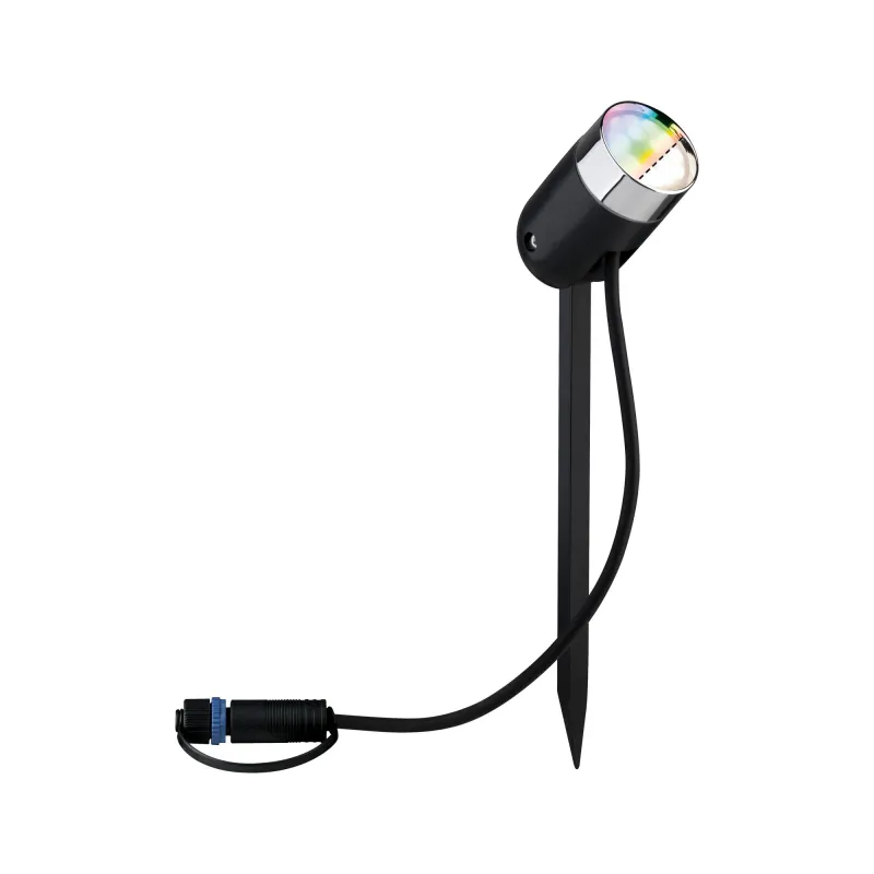 Spot extérieur Plug & Shine color Pike RGBW 4W 24 V IP44 40° Anthra...