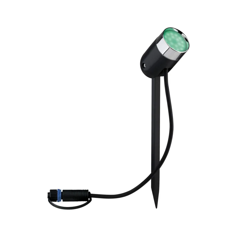 Spot extérieur Plug & Shine color Pike RGBW 4W 24 V IP44 40° Anthra...