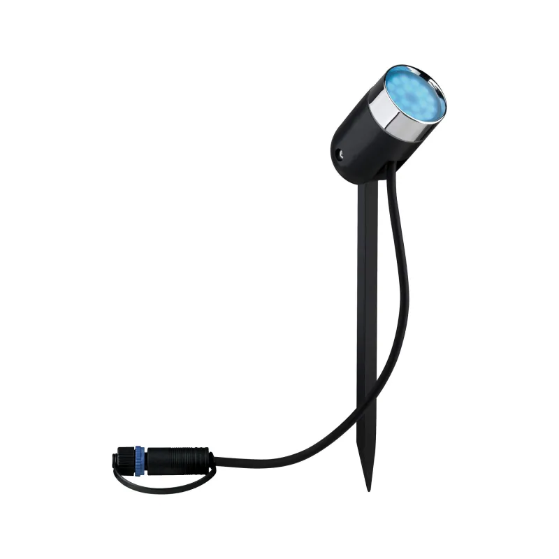 Spot extérieur Plug & Shine color Pike RGBW 4W 24 V IP44 40° Anthra...