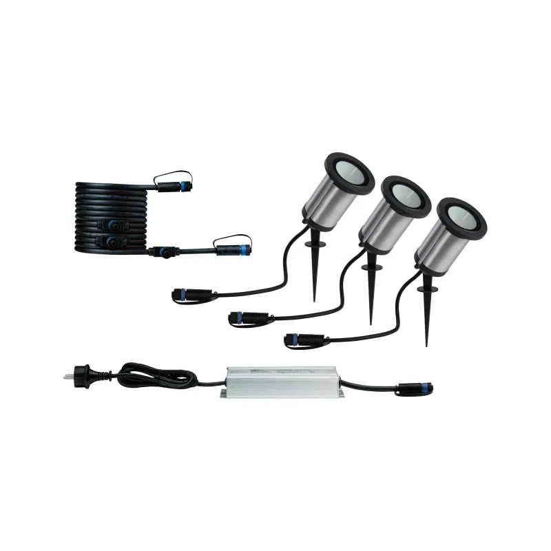 Spot Outdoor Plug&Shine Classic Kit starter Anthracite 3000K 6W 24V...