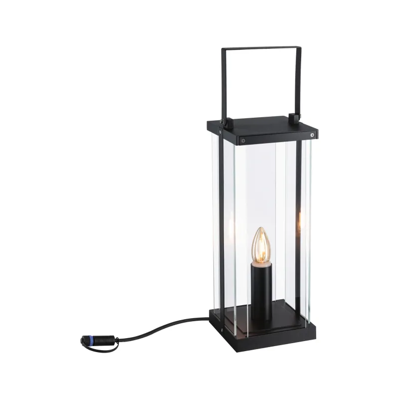 Classic lantern Plug&Shine extérieur 40 IP44 24V 40cm E14 1900K Ant...