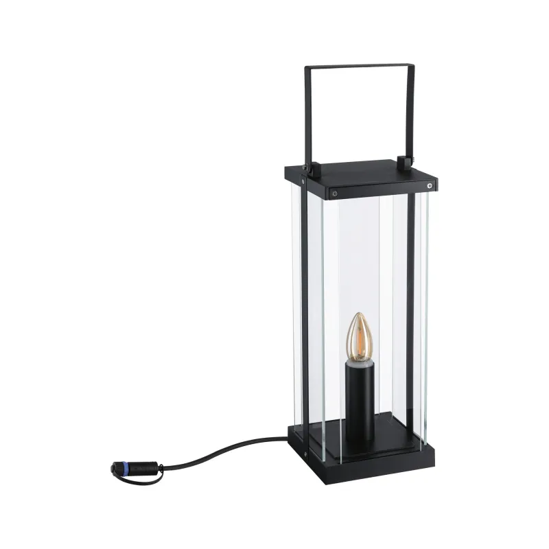 Classic lantern Plug&Shine extérieur 40 IP44 24V 40cm E14 1900K Ant...