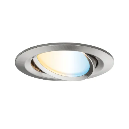 Kit enc Nova Plus ZB Coin tw rond ori LED 1x6W 230V 51mm acier brut...