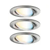 Kit enc Nova Plus ZB Coin tw rond ori LED 3x6W 230V 51mm acier br/a...