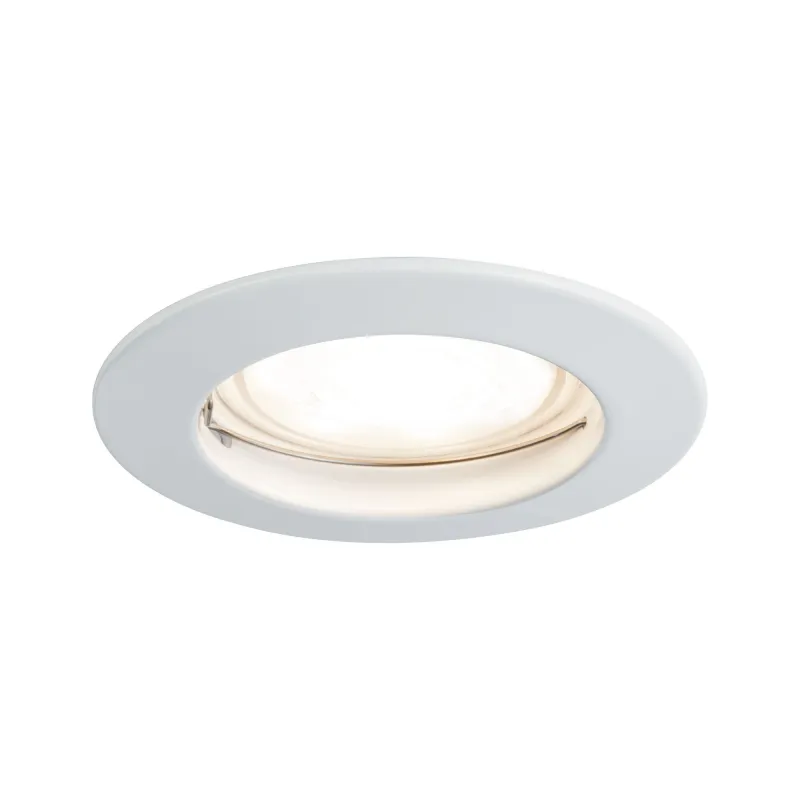 Premium Encastr. fixe max.50W 230V GU10 51mm Blanc/Alu Zinc - Pas cher
