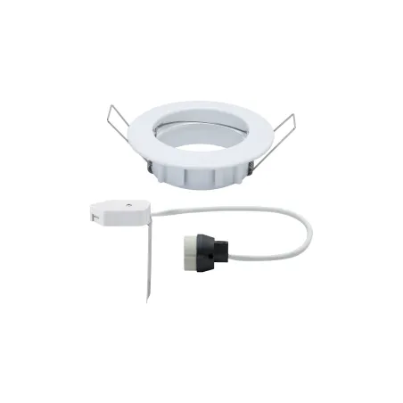 Premium Encastr. fixe max.50W 230V GU10 51mm Blanc/Alu Zinc - Pas cher