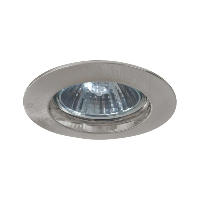 Premium Encastr. fixe max.50W 230V GU10 51mm Acier brossé/Alu Zinc ...