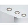 Premium Encastr. fixe max.50W 230V GU10 51mm Acier brossé/Alu Zinc ...