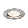 Premium Encastr. fixe max.50W 12V GU5,3 51mm Acier brossé/Alu Zinc ...