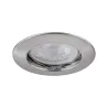Premium Encastr. fixe max.50W 12V GU5,3 51mm Acier brossé/Alu Zinc ...
