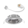 Premium Encastr. fixe max.50W 12V GU5,3 51mm Acier brossé/Alu Zinc ...