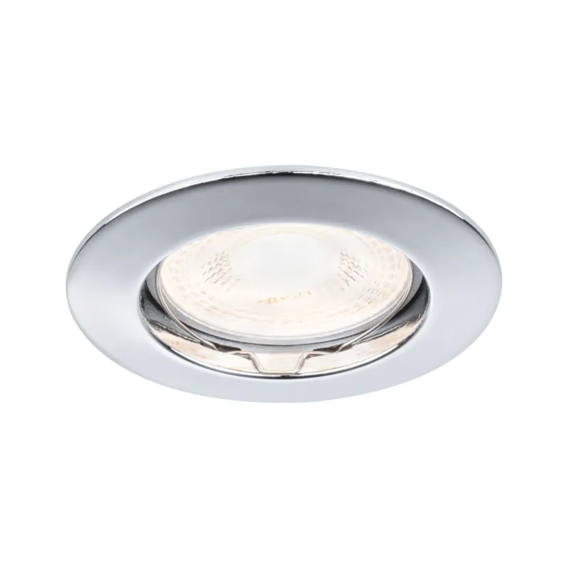 Premium Encastr. fixe max.50W 12V GU5,3 51mm Chrome/Alu Zinc - Pas ...