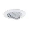 Premium Encastr. orientable max.50W 12V GU5,3 51mm Blanc/Alu Zinc -...