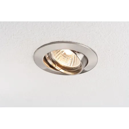 Premium Encastr. orientable max.50W 12V GU5,3 51mm Acier brossé/Alu...