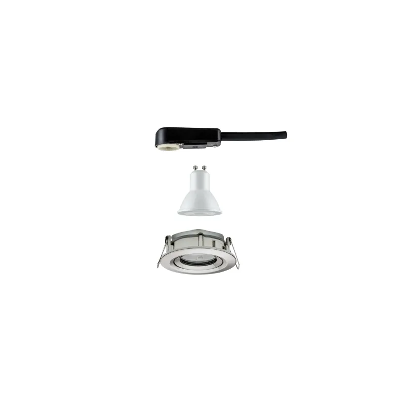 Enc Nova Plus IP65 orientable 1x6W 230V 4000K GU10 51mm acier brut/...