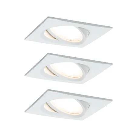 Kit enc Nova Plus Coin gra carré orient LED 3x6,8W 633lm 2700K Blc ...