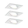 Kit enc Nova Plus Coin gra carré orient LED 3x6,8W 633lm 2700K Blc ...