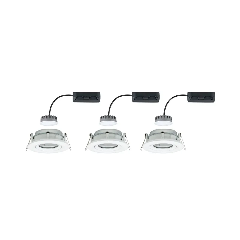 Kit enc Nova Plus Coin grad IP65 rd ori LED 3x6,8W 633lm 2700K Blc ...
