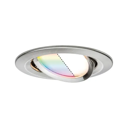 Kit enc Nova Plus ZB Coin RGBW rond ori LED 1x2,5W 230V 51mm acier ...
