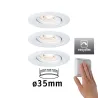 Kit enc Nova mini Plus Coin EasyDim orientable 3x4,2W 2700K 230V bl...
