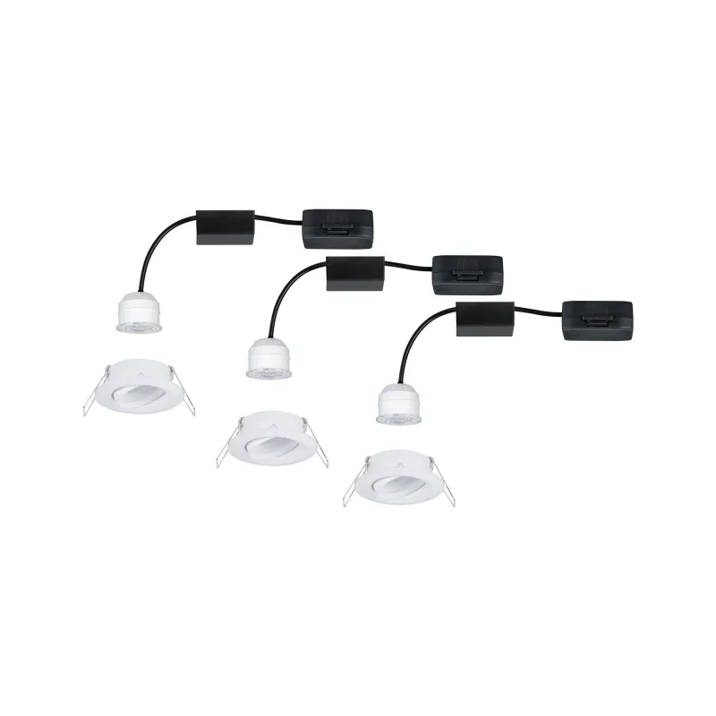 Kit enc Nova mini Plus Coin EasyDim orientable 3x4,2W 2700K 230V bl...