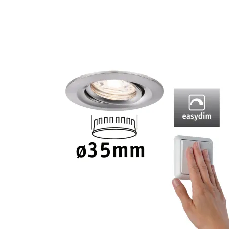 Kit enc Nova mini Plus Coin EasyDim orientable 1x4,2W 2700K 230V Ac...