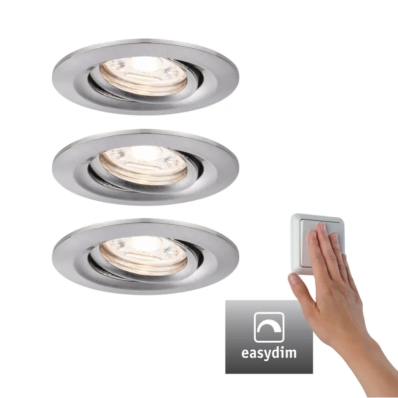 Kit enc Nova mini Plus Coin EasyDim orientable 3x4,2W 2700K 230V Ac...