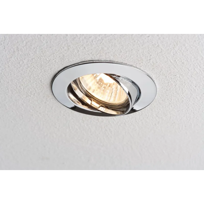 Premium Encastr. orientable max.50W 230V GU10 51mm Chrome/Alu Zinc ...