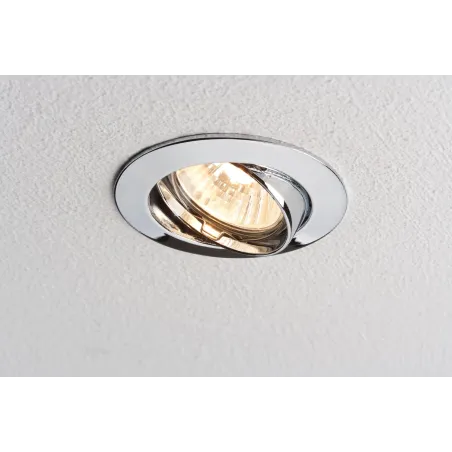 Premium Encastr. orientable max.50W 230V GU10 51mm Chrome/Alu Zinc ...