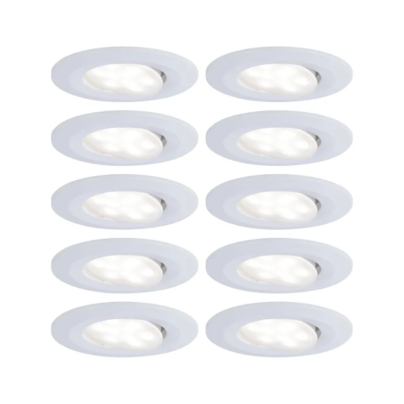 Kit enc Calla IP65 rond orientables LED 10x560lm 4000K 6,5W 230/12V...