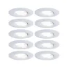 Kit enc Calla IP65 rond orientables LED 10x560lm 4000K 6,5W 230/12V...