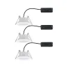 Kit enc Calla BBC/IP65 rond orientable LED 3x680lm 4000K 6W 230V Bl...