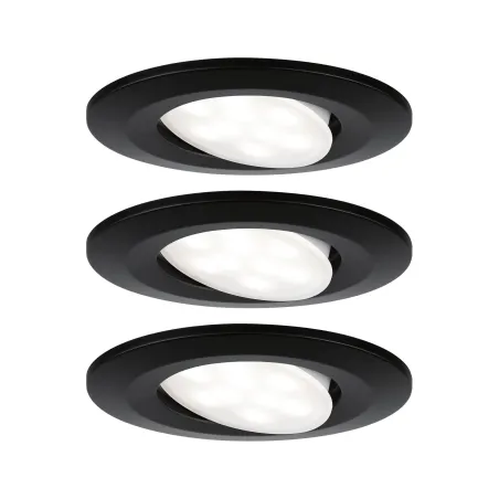 Kit ENC Calla IP65 rond orientables LED 3x680lm 4000K 6W 230V Noir ...