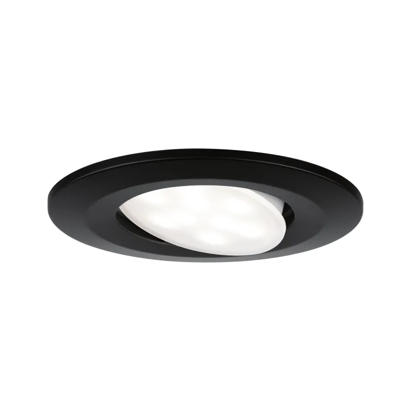 Kit ENC Calla IP65 rond orientables LED 3x680lm 4000K 6W 230V Noir ...