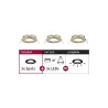 ENC Choose 3 spots fixes max 3x10W Laiton bros alu 230V 51mm - Pas ...