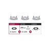 ENC Choose 3 spots fixes max 3x10W Alu tourné alu 230V 51mm - Pas cher