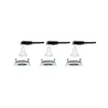 Kit enc Nova rd fixe LED IP44 3 nivgrad 3x6,5W 230V GU10 51mm Alu t...
