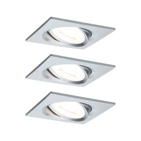 Kit enc Nova Coin 3 niv grad car ori LED 3x6,5W 2700K 230V Alu bros...