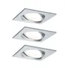 Kit enc Nova Coin 3 niv grad car ori LED 3x6,5W 2700K 230V Alu bros...